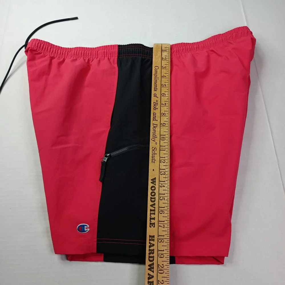 Champion Hybrid Shorts Men's Sz 2XL Red Black Ripstop Water Resistant 863319 NEW